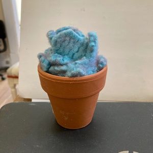 Felted Wool Faux Succulent